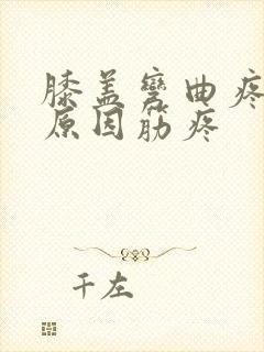 膝盖弯曲疼痛的原因筋疼