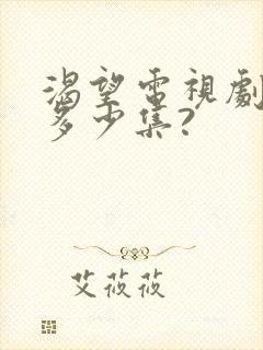 渴望电视剧一共多少集?