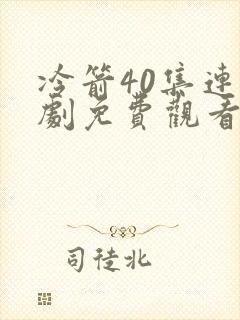 冷箭40集连续剧免费观看
