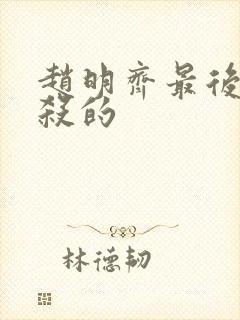 赵明齐最后被谁杀的封面