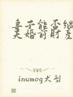 妻子能否继承丈夫婚前财产