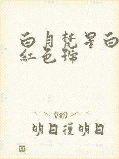 白月梵星白鹿口红色号