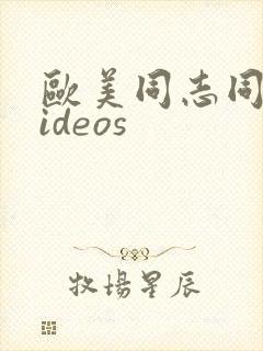 欧美同志同性videos