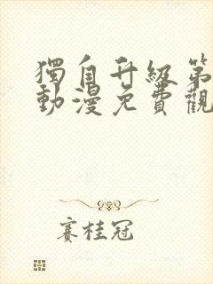 独自升级第二季动漫免费观看