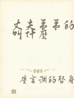 丈夫弟弟的儿子叫什么