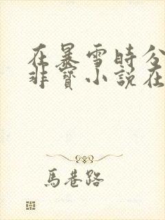 在暴雪时分墨宝非宝小说在线阅读免费