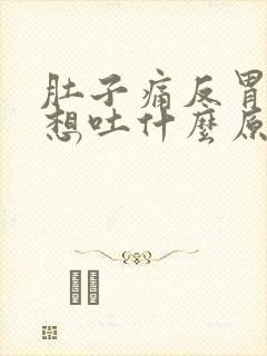 肚子痛反胃恶心想吐什么原因