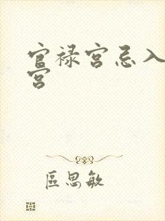 官禄宫忌入夫妻宫