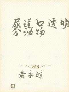 尿道口透明粘稠分泌物