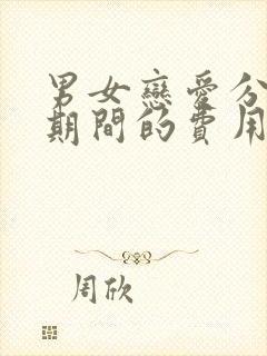 男女恋爱分手,期间的费用怎么办?