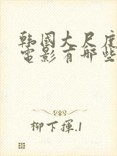 韩国大尺度床戏电影有哪些封面