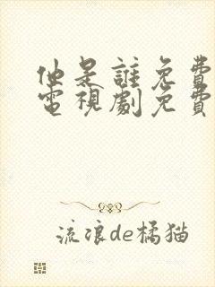 他是谁免费观看电视剧免费观看全集