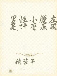 男性小腹左侧疼是什么原因