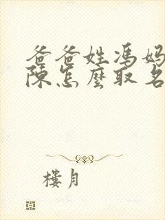 爸爸姓冯妈妈姓陈怎么取名封面