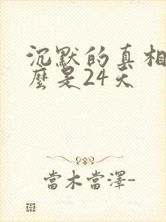 沉默的真相为什么是24天