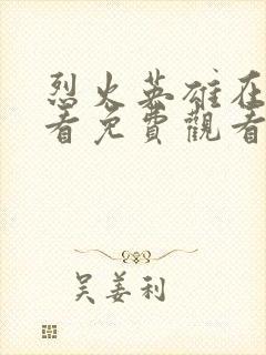 烈火英雄在线观看免费观看国语版