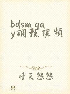 bdsm gay调教视频