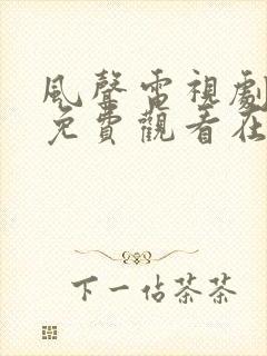 风声电视剧手机免费观看在线谍战剧