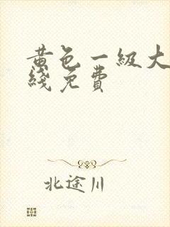 黄色一级大片在线免费