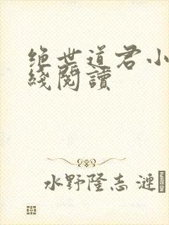 绝世道君小说在线阅读