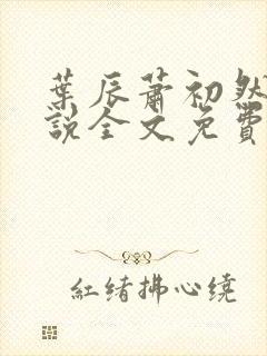 叶辰萧初然的小说全文免费阅读