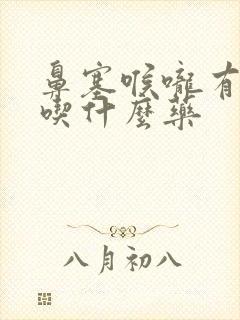 鼻塞喉咙有黄痰吃什么药