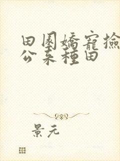 田园娇宠捡个相公来种田