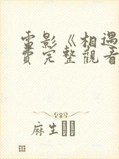 电影《相遇》免费完整观看