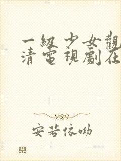 一级少女观看高清电视剧在线