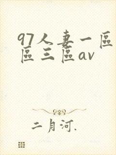 97人妻一区二区三区av