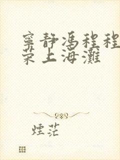 宁静冯程程张国荣上海滩