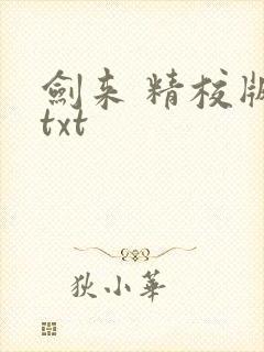 剑来 精校版 txt