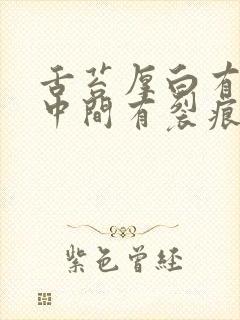 舌苔厚白有齿痕中间有裂痕