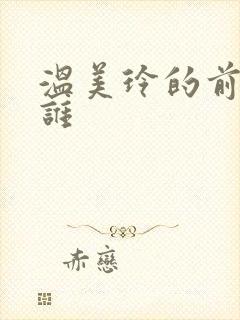 温美玲的前夫是谁