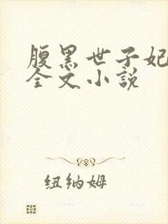 腹黑世子妃日常全文小说