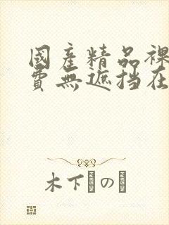 国产精品裸体免费无遮挡在线观看