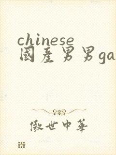 chinese国产男男gaygay