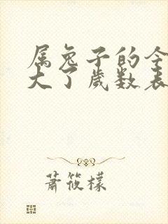 属兔子的今年多大了岁数表