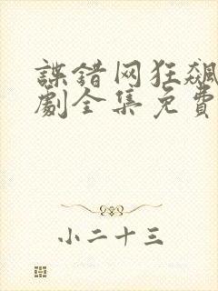 谍错网狂飙电视剧全集免费播放
