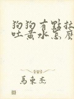 狗狗有点拉稀还吐黄水怎么回事