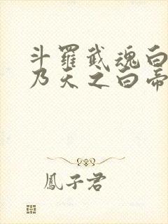 斗罗武魂白虎吾乃天之白帝笔趣阁封面