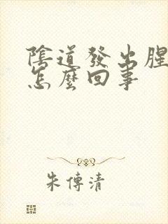 阴道发出腥臭味怎么回事