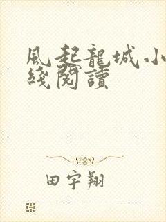 风起龙城小说在线阅读封面