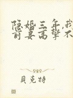 隐婚三年,我让前妻高攀不起短剧