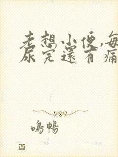 老想小便,每次尿完还有痛感有血封面