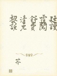 黎清舒霍廷衍小说免费阅读全文无弹窗