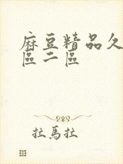 麻豆精品久久一区二区