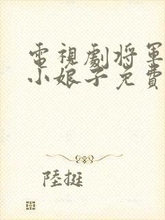 电视剧将军家的小娘子免费完整版封面