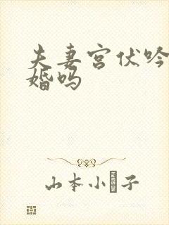 夫妻宫伏吟必二婚吗封面