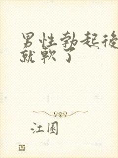 男性勃起后很快就软了